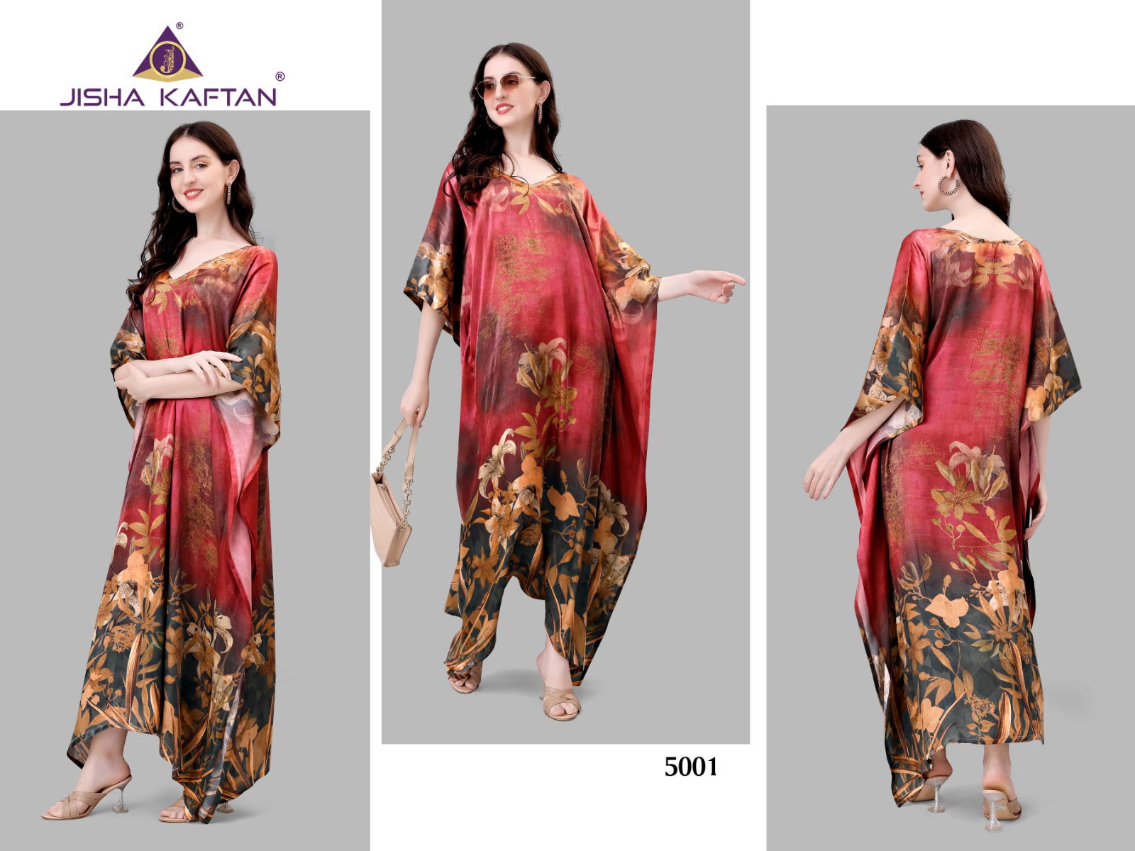 Jelite Natural Satin Fancy Printed Kaftan Catalog